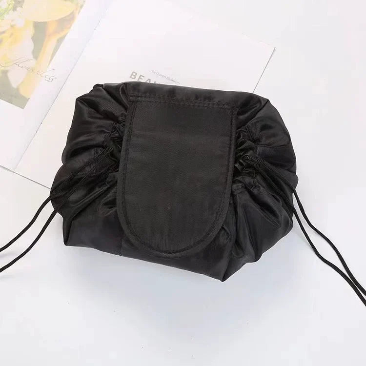 Women Drawstring Cosmetic Bag Travel Storage Makeup Bag Organizer Female Make Up Pouch Portable Waterproof Toiletry Beauty Case