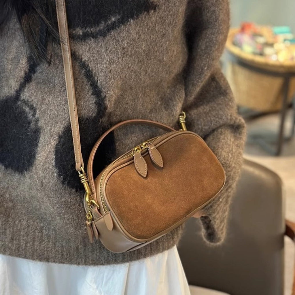 Elegant Small Handbag Women's Handbag – Stylish Crossbody Bag, Versatile Tote Purse with Soft Leather Retro Design